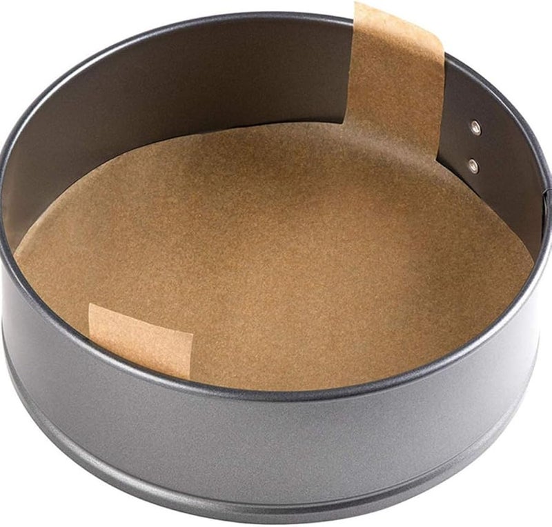 أغطية قوالب الكيك المستديرة مقاس 9 بوصة 100 قطعة ورق سيليكون طبيعي أوراق زبدة خبز غير لاصقة - Image 3